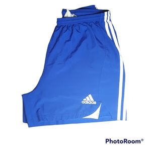 Adidas Athletic Shorts Blue Size Large